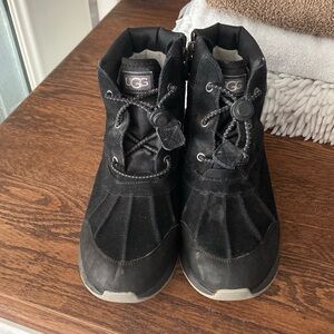 Kids black UGG winter boots